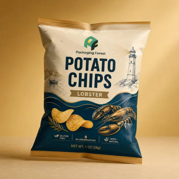 Custom Printed Chip Bags 8.5 x 13 "